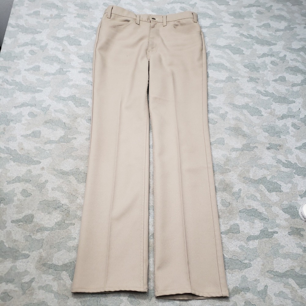 Vintage Levis Pants Mens 33x36 Tan Sta-Prest Pockets